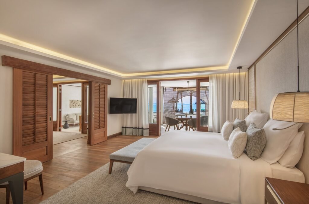 جناح سينيور برادايس عائلي مطل على الشاطئ (غرفتي نوم)